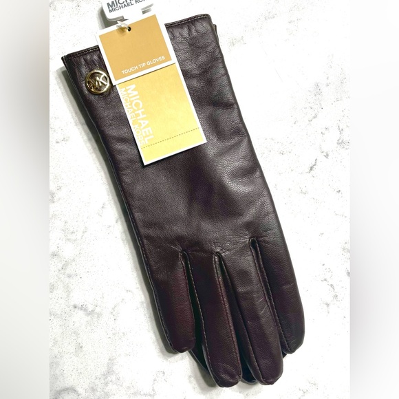MK screen Touch Leather Gloves M - Picture 1 of 7